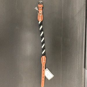 NWT Mackenzie Childs Courtly twist pet collar Med